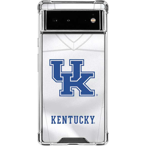 University of Kentucky White Jersey Google Pixel 6 Clear Case